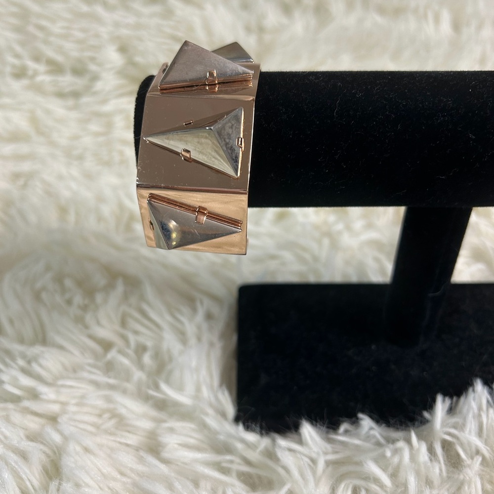 Coach Metallic Rose Bracelet with Pyramid Design - Picture 3 of 12